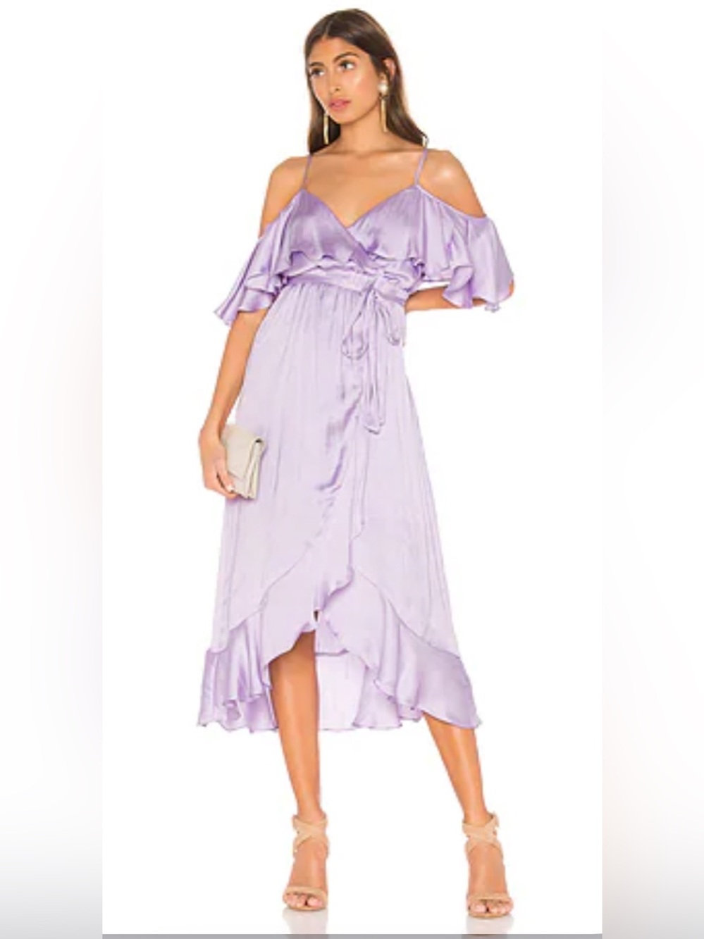 ALTAR’D STATE Cold Shoulder Wrap Dress